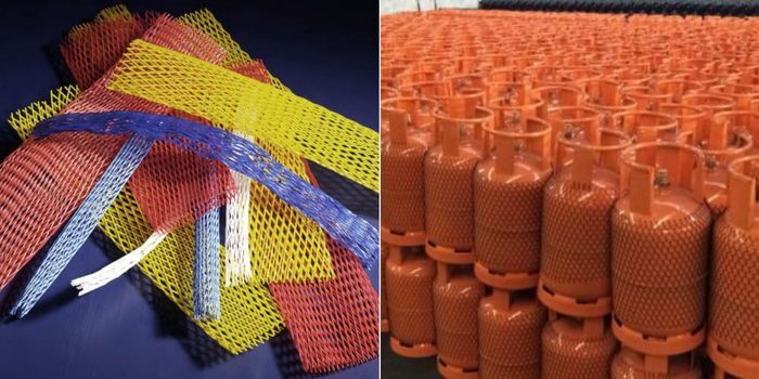 Why gas cylinders are covered with nets during distribution