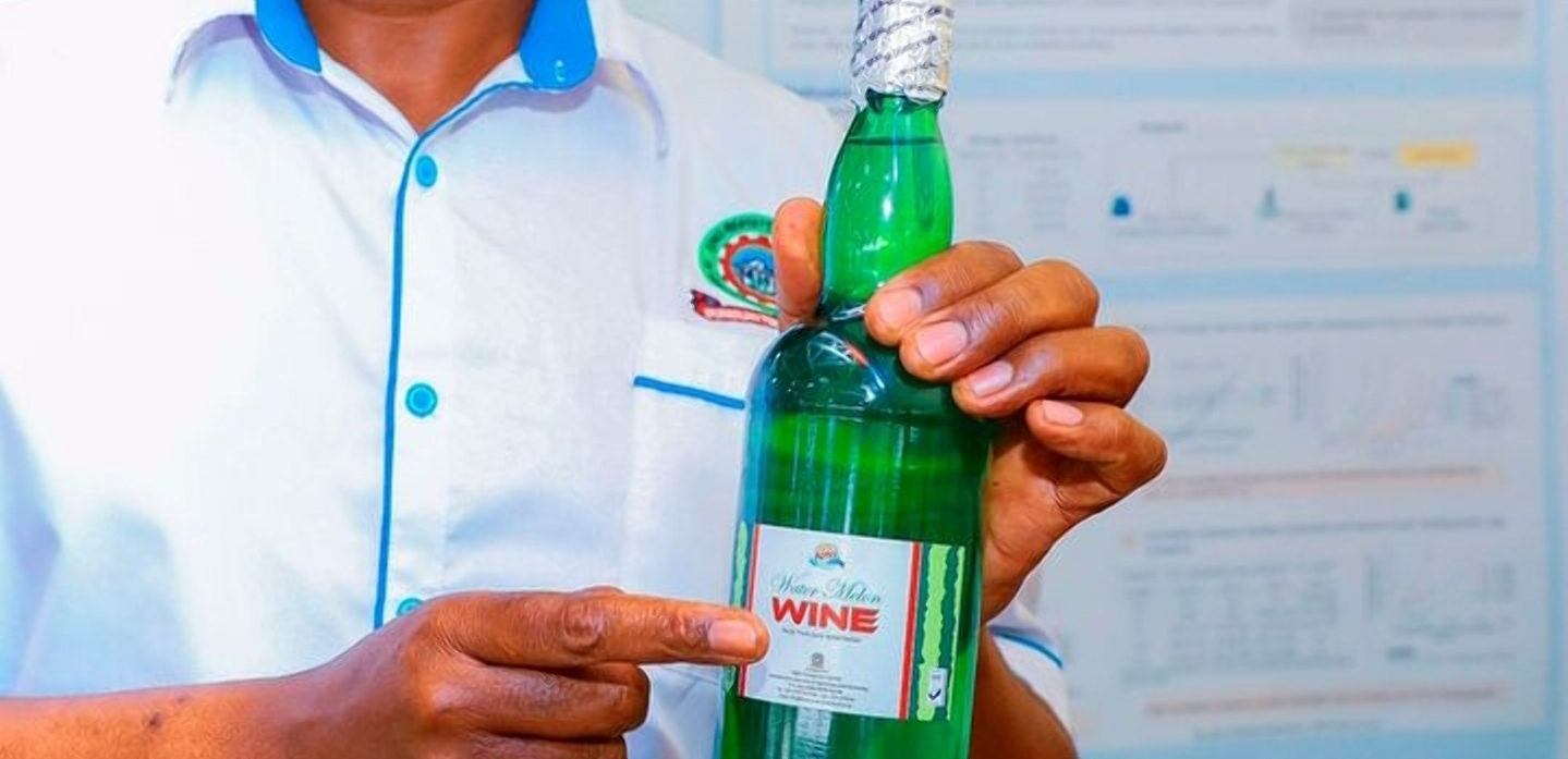 JKUAT's Sh. 1,000 watermelon wine with 12 per cent alcohol by volume