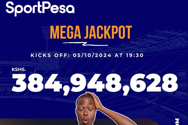 SportPesa mega Jackpot hits a historic KES 384 million! Your chance to win big this October