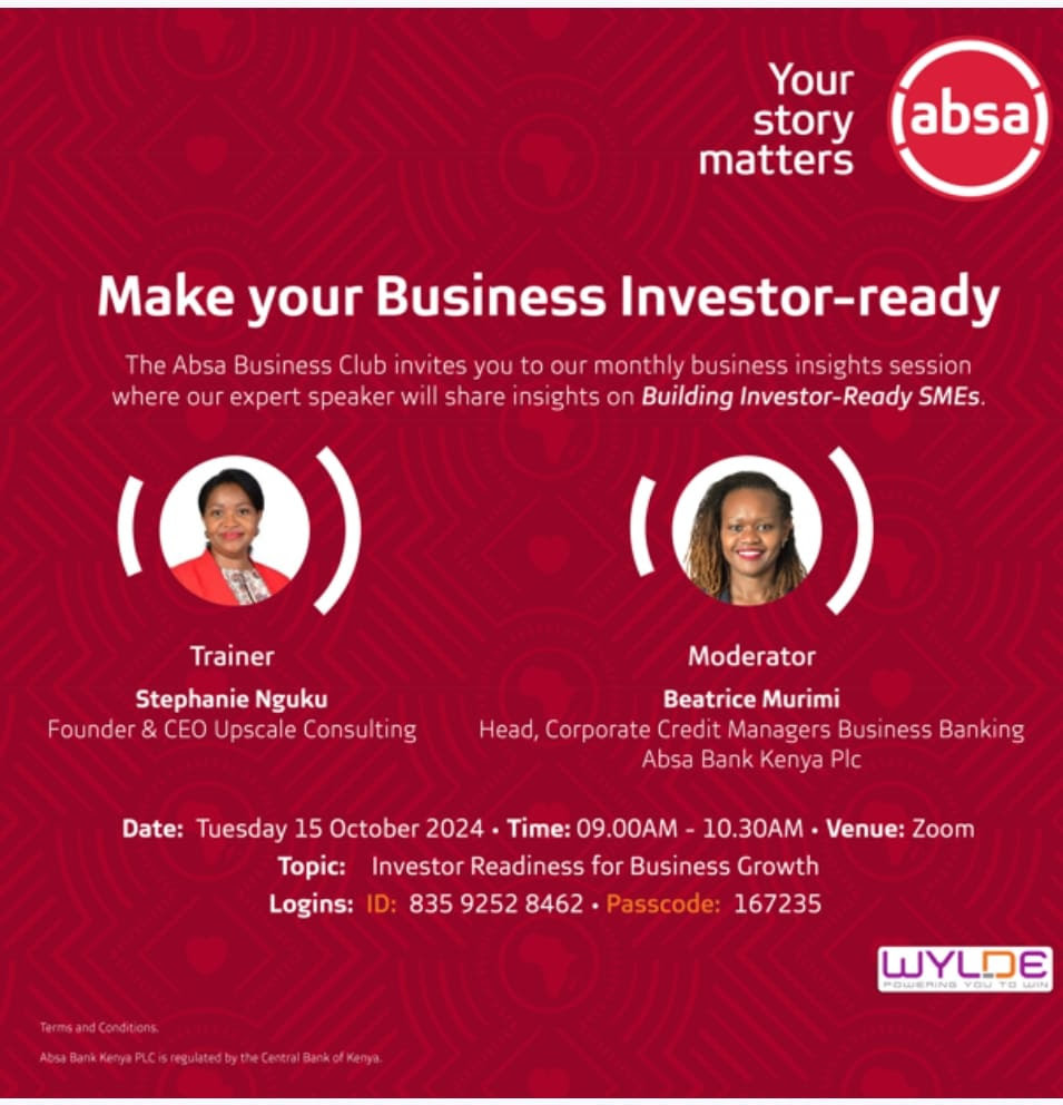 Want to make your business investor-ready? join this webinar for free guidance