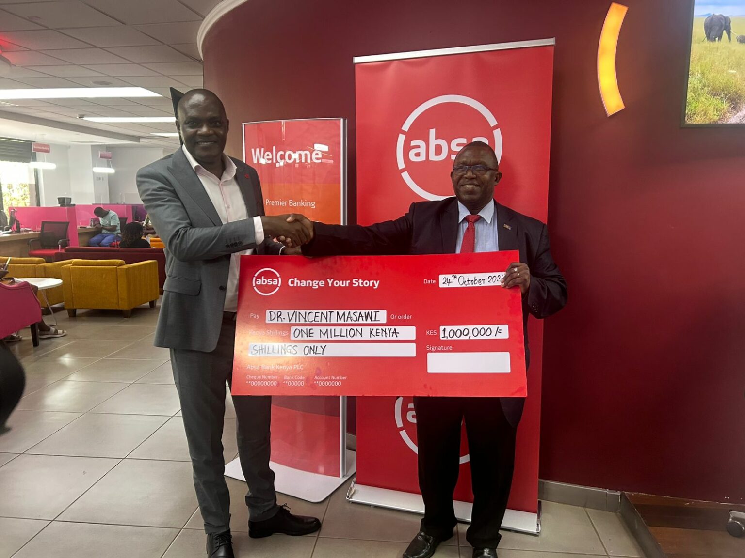 Long time Absa customer wins Sh1 million in 