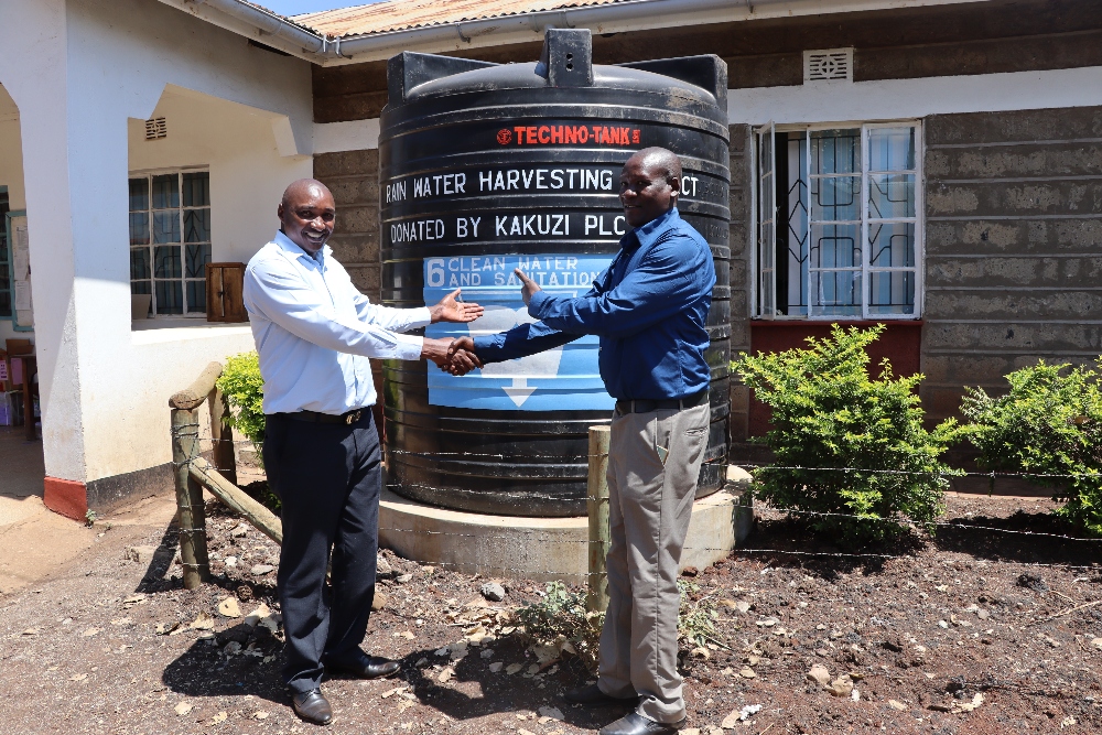 Kakuzi installs over Sh. 2 million water harvesting systems in Murang’a