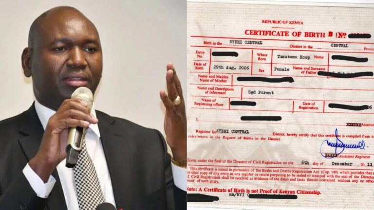 PS Bitok: Why Birth Certificates are no longer proof of citizenship