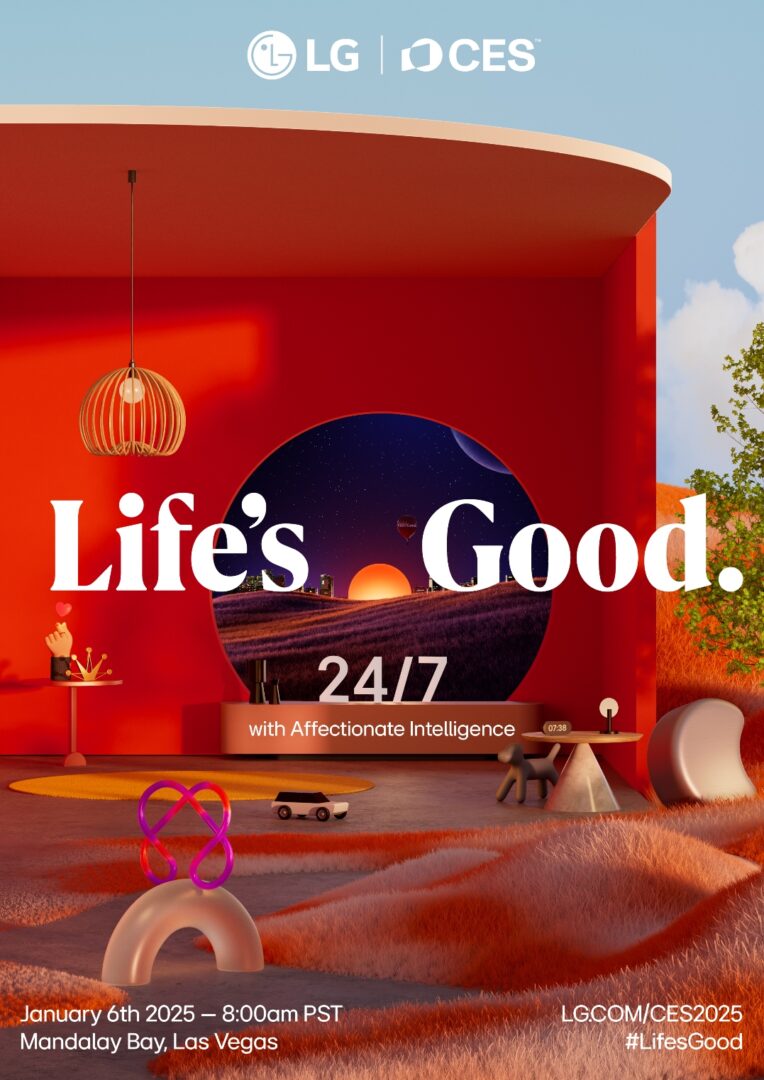 LG to showcase “Life’s Good 24/7 With affectionate intelligence” at CES 2025