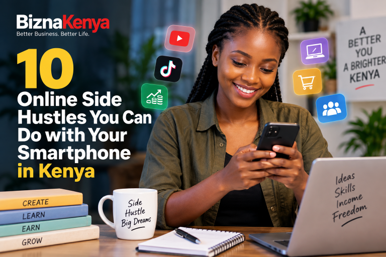 10 online side hustles you can do with your phone in Kenya and get paid