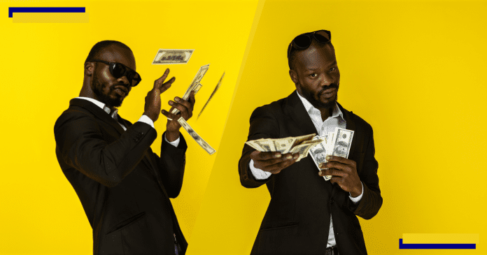 Man making it rain