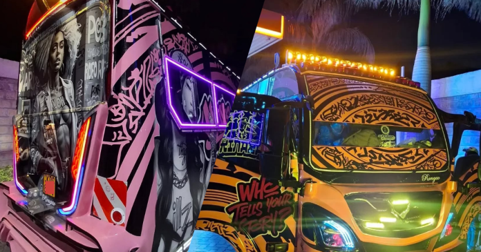 Pimped matatus.