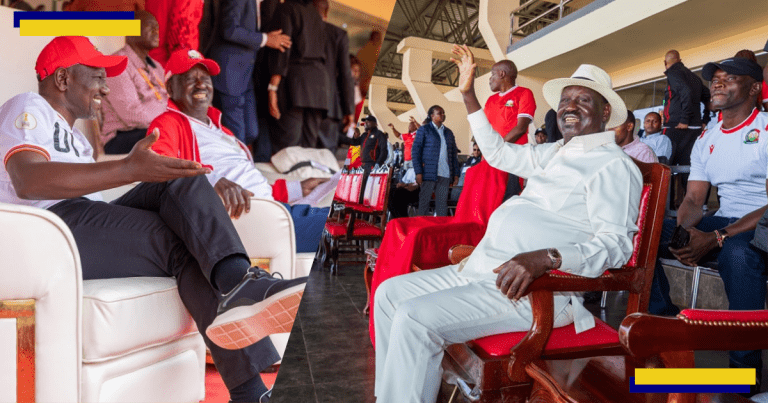 Raila Odinga and William Ruto.