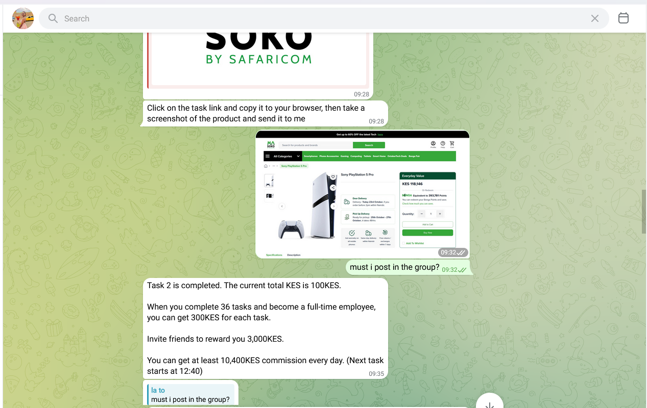 Exposed: How the Masoko online job scam works, why thousands fall for it 3 Exposed: How the Masoko online job scam works, why thousands fall for it