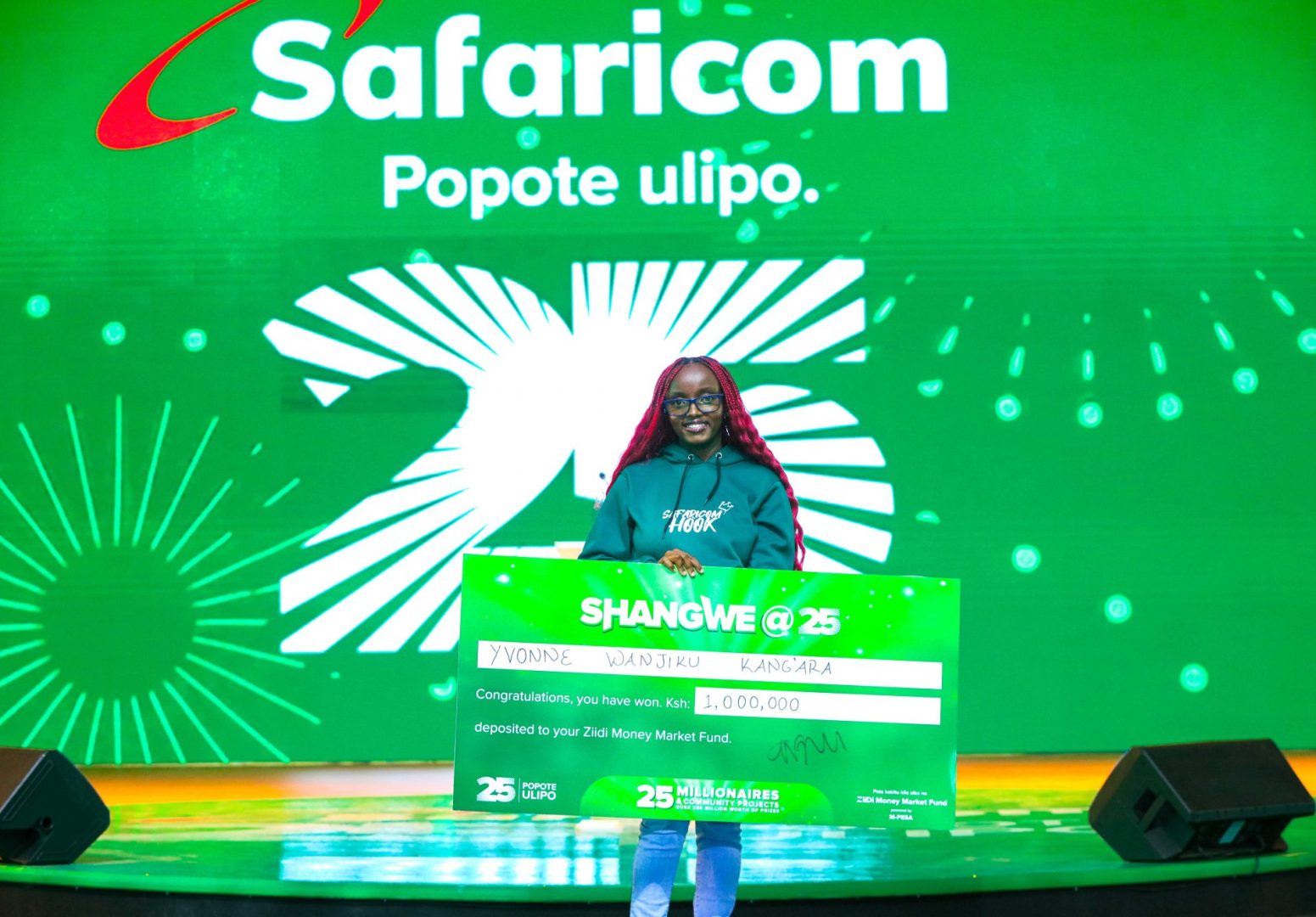 20-Year-Old Yvonne is Safaricom’s Shangwe @25 first millionaire
