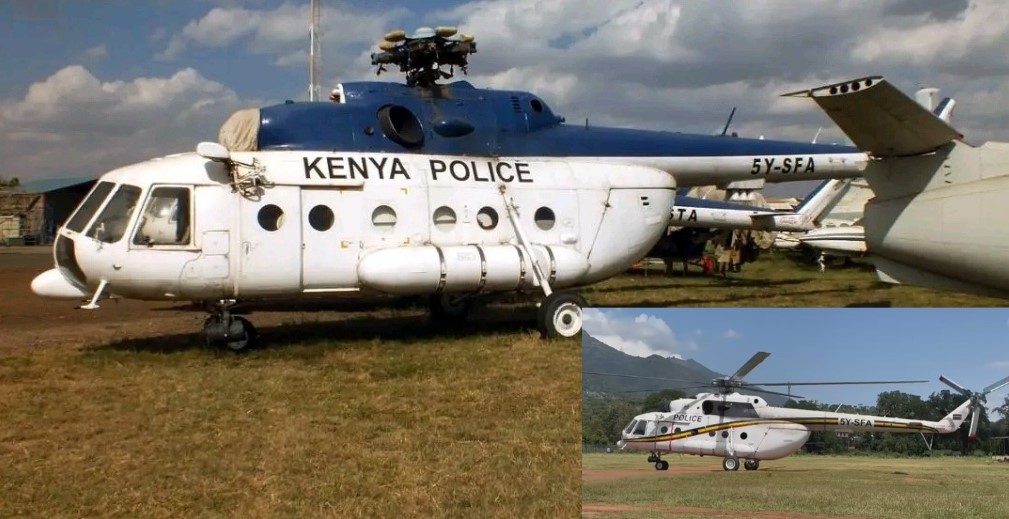 Old, beat-up Kenya Police helicopter is now a disaster in waiting 1 Old, beat-up Kenya Police helicopter is now a disaster in waiting