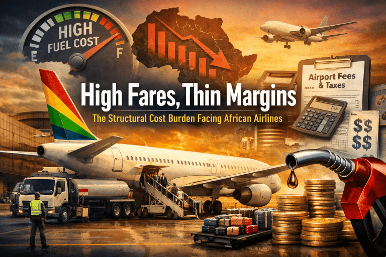 High fares, thin margins: The structural cost burden facing African airlines