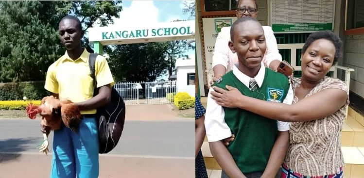 Boy who reported to Kangaru School with rooster as school fees excels in KCSE
