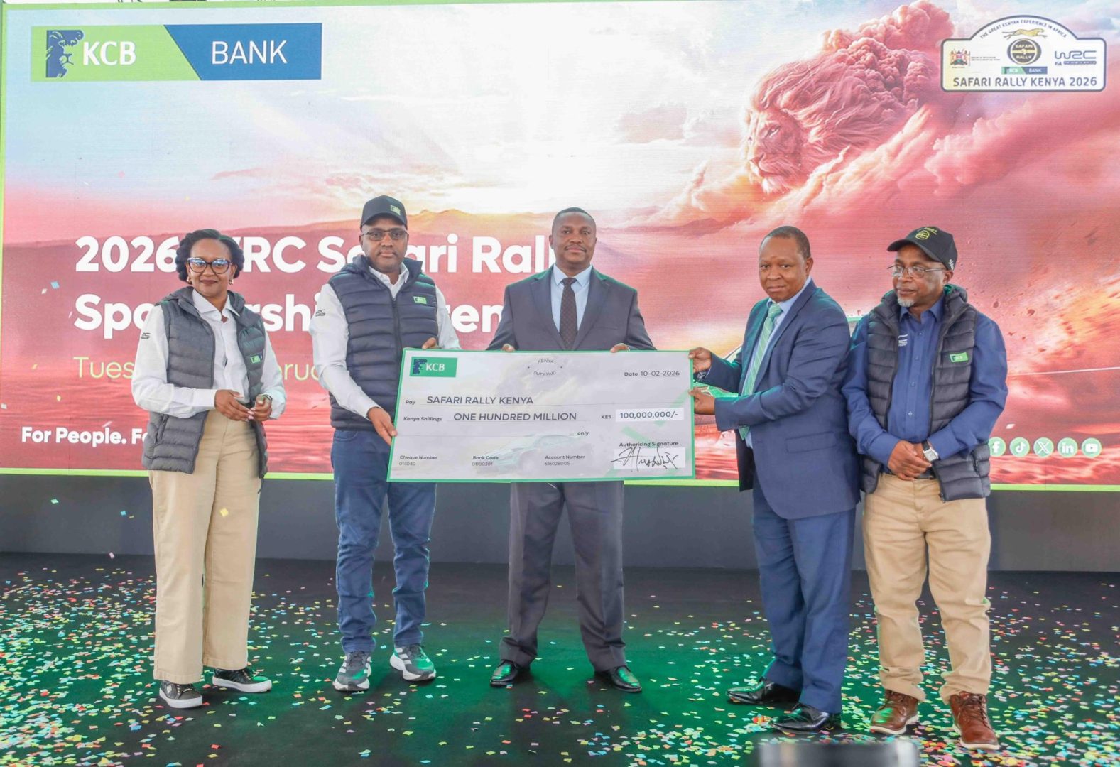 KCB Banks on Safari Rally again with Shs227M injection for 2026 WRC showpiece
