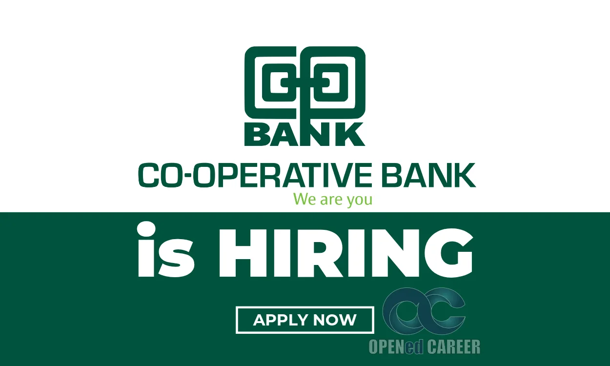 Co-op Bank announces job vacancies; details & how to apply