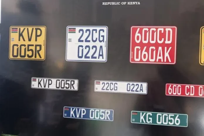 Number plates in Kenya