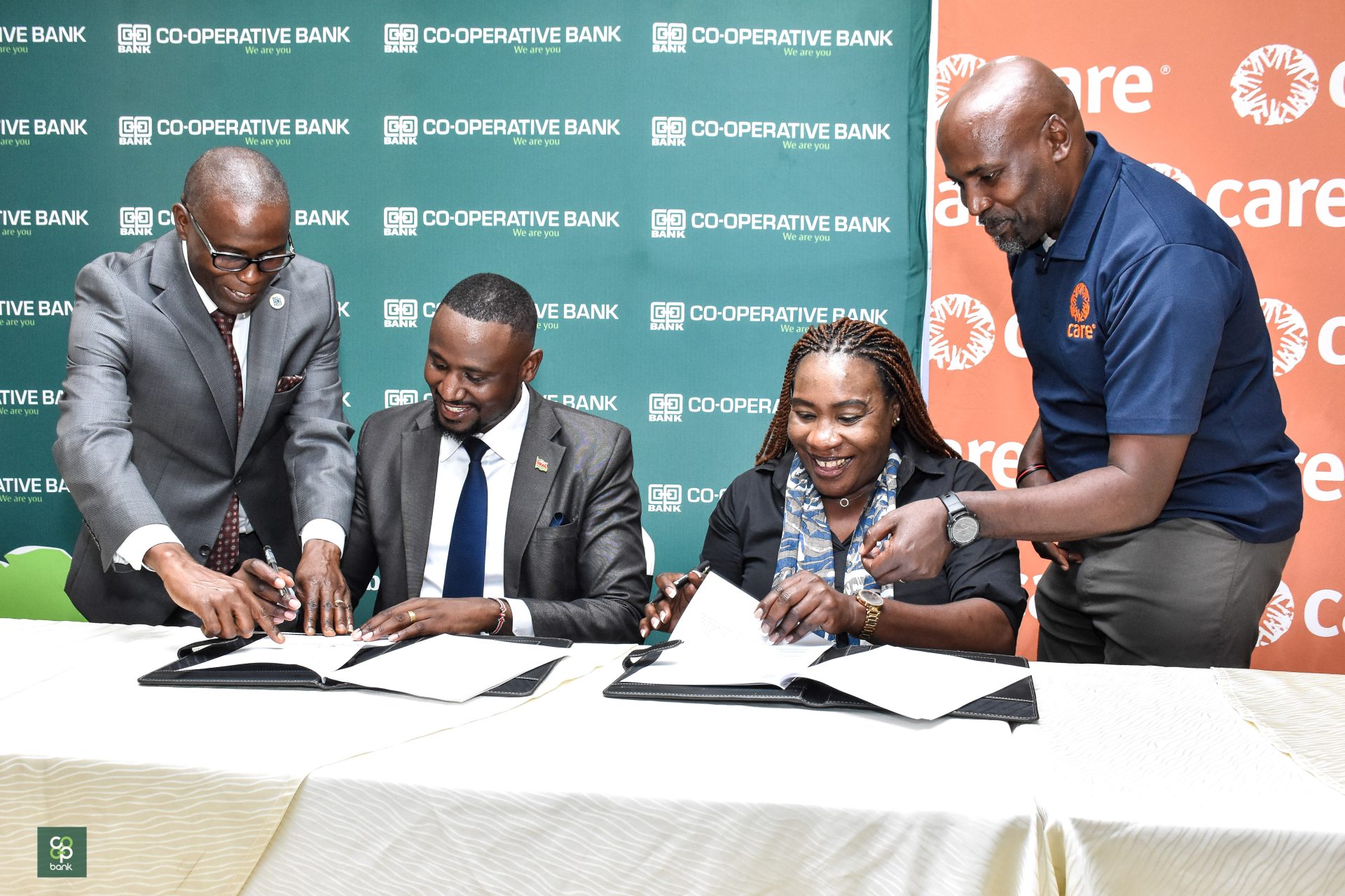 Co-op Bank and CARE International Kenya Launch Guarantee Fund to Unlock USD 7.5 Million for Women Farmers 1 Co-operative Bank honoured for leadership in cooperative banking at 2024 ushirika day