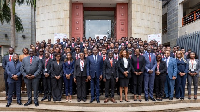The Equity Group leadership led by Equity Group Foundation Executive Chairman, Dr. James Mwangi (centre) together with a section of the Equity Leaders Program (ELP) scholars who will be joining 63 global universities in 16 Countries. 121 Equity Leaders Program (ELP) scholars from four countries, Kenya (86), Rwanda (29), Uganda (4), and the Democratic Republic of Congo (DRC) (2), have secured admission to pursue undergraduate studies at 63 global universities across 16 countries in four continents during the 2025/2026 application cycle. The scholars have secured comprehensive financial scholarships valued at USD 23,422,515 (Kshs. 3,021,504,435) for the duration of their undergraduate studies, enabling them to access world-class education and prepare for leadership roles that will shape Africa’s future