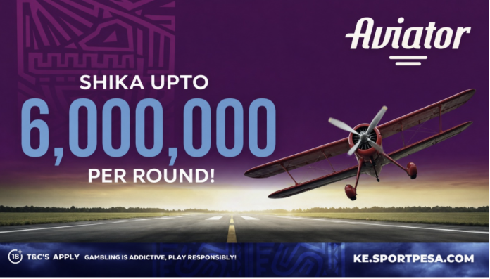 SportPesa Aviator gives Kenyan players a KSh 1 start and up to KSh 6 million per bet