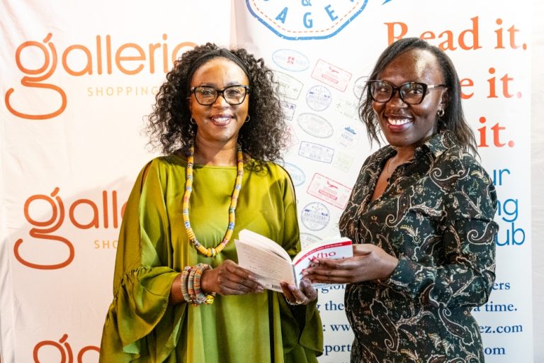 Joanne Mwangi-Yelbert, Proprietor, Passporz & Pages and Faith Adhiambo, Marketing Manager, Galleria Mall during the Chapter & Chill event, a book club event hosted by Galleria Mall